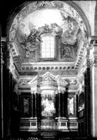 Интерьер церкви Санта Мария делла Витториа в XVIII в., Рим
