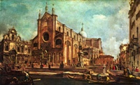 Площадь перед Санти Джованни э Паоло в Венеции