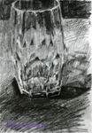 Врубель М.А. Граненый стакан. 1904. Бумага, карандаш. 25,1х18,4. ГРМ