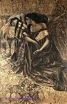 Врубель М.А. Тамара и Демон. 1890-1891. Бумага на картоне, черная акварель, белила. 96х65. ГТГ